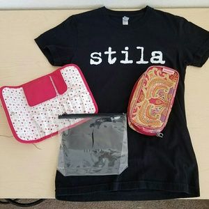 Sephora Bundle Stila Tee Brush & Makeup Bags